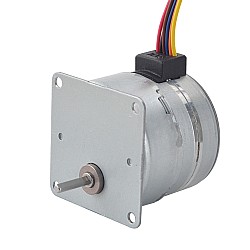 CN On Sale - Φ42x38mm PM Stepper motor W/Gear Ratio 50:1 Spur gearbox